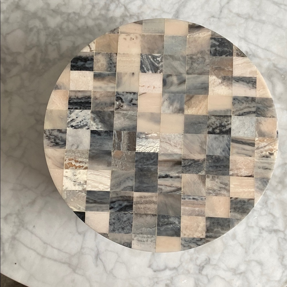 CB2 Resin Round Decorative Box - Picture 9 of 11